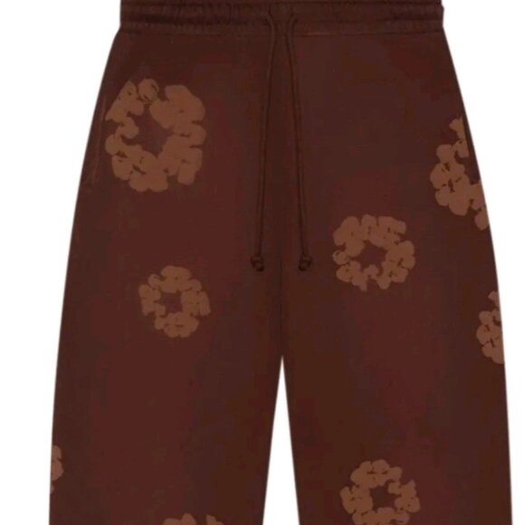 Denim Tears Mono Cotton Wreath Brown Sweatpants Size XL